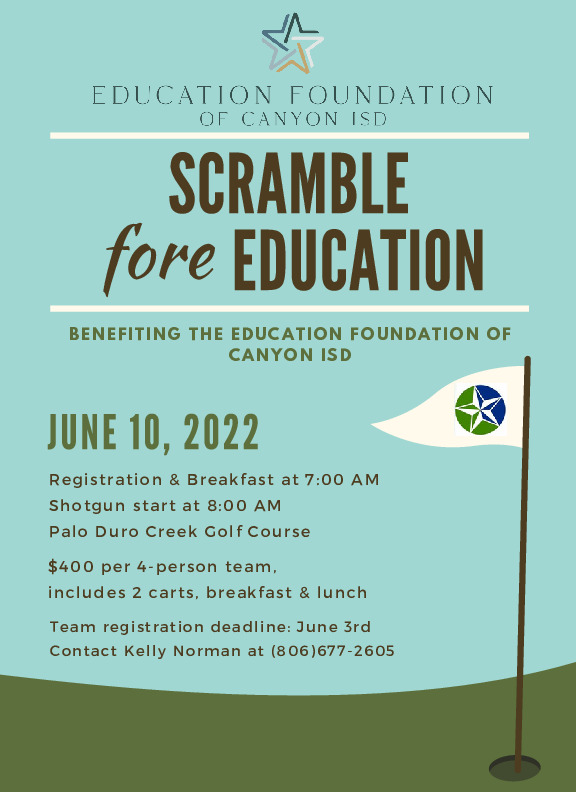 Event information regarding Golf Scramble for any interested participants