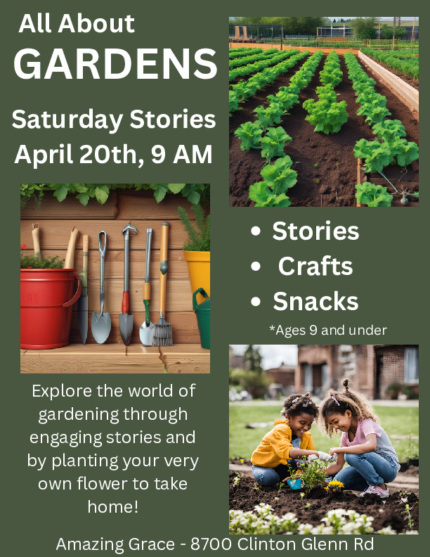 Join us for a morning of springtime stories We provide snacks crafts and a place for parents to relax and socialize 